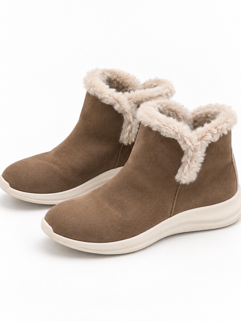 Johnston & Murphy XC4 Mollie Waterproof Suede Faux Fur Booties 8.5M